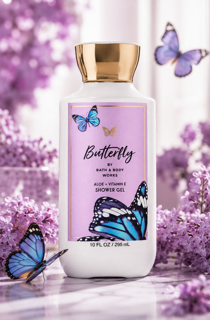 شاور ژل Butterfly